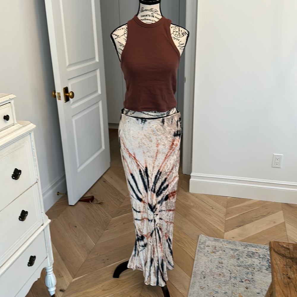 Free People Tie Dye Print Skirt